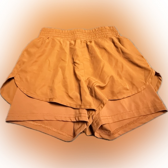 Forever 21 Women's Athletic Orange Shorts - Picture 1 of 6